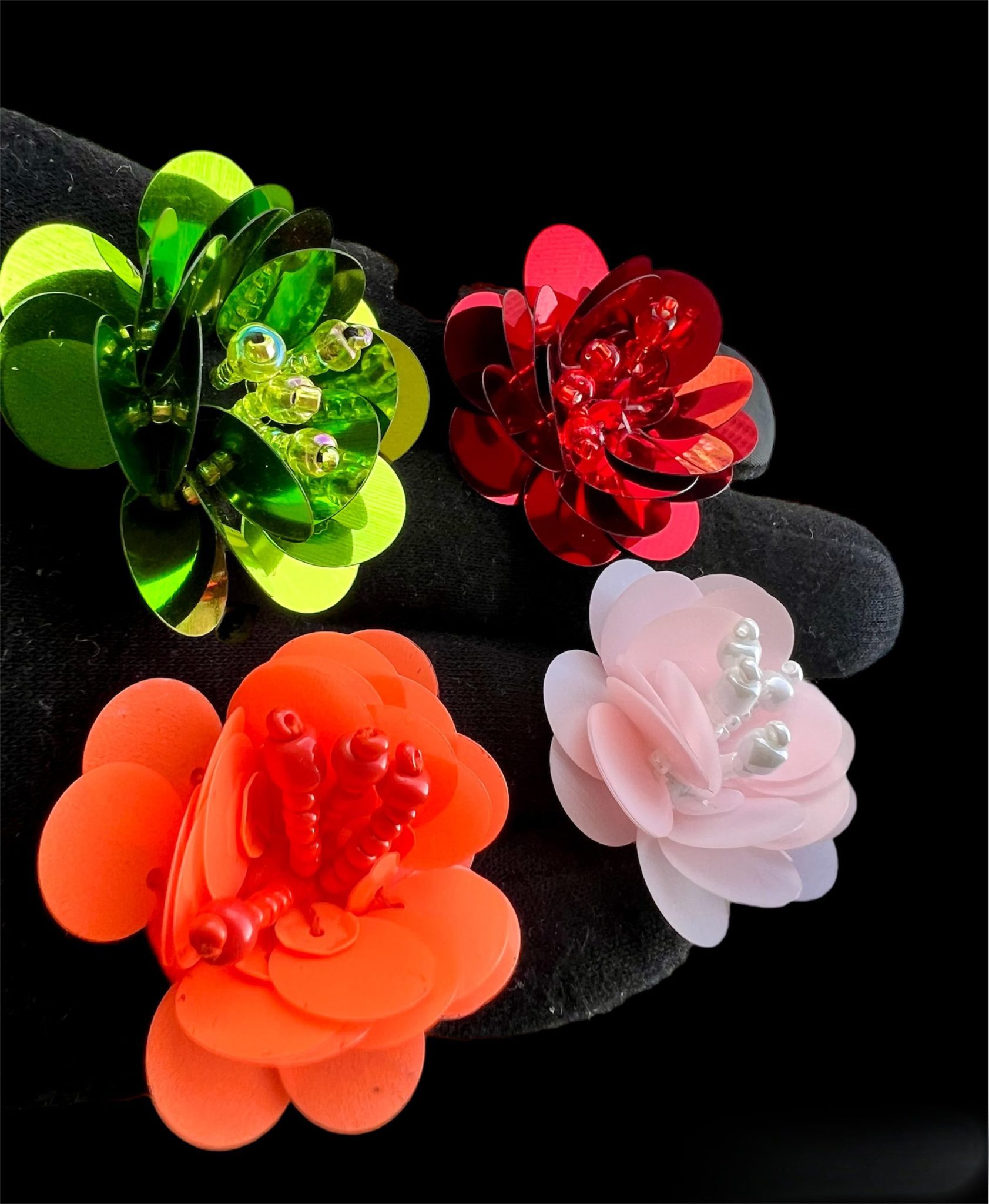 3D Handmade Flower Appliques