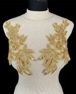102 BEADED APPLIQUE