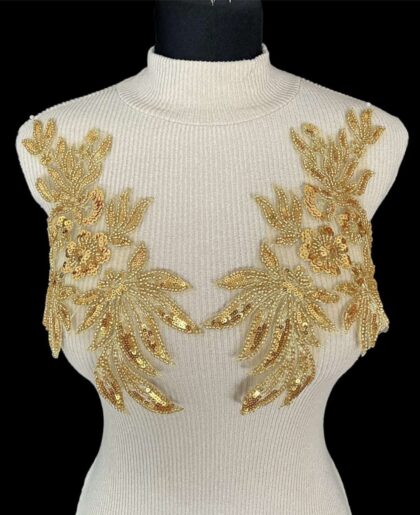 102 BEADED APPLIQUE