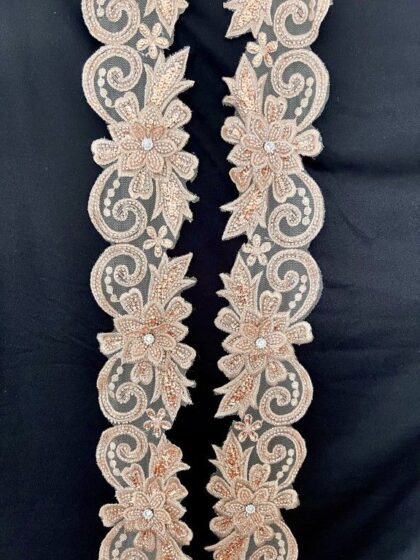 ZITA ROSE GOLD BEADED TRIM